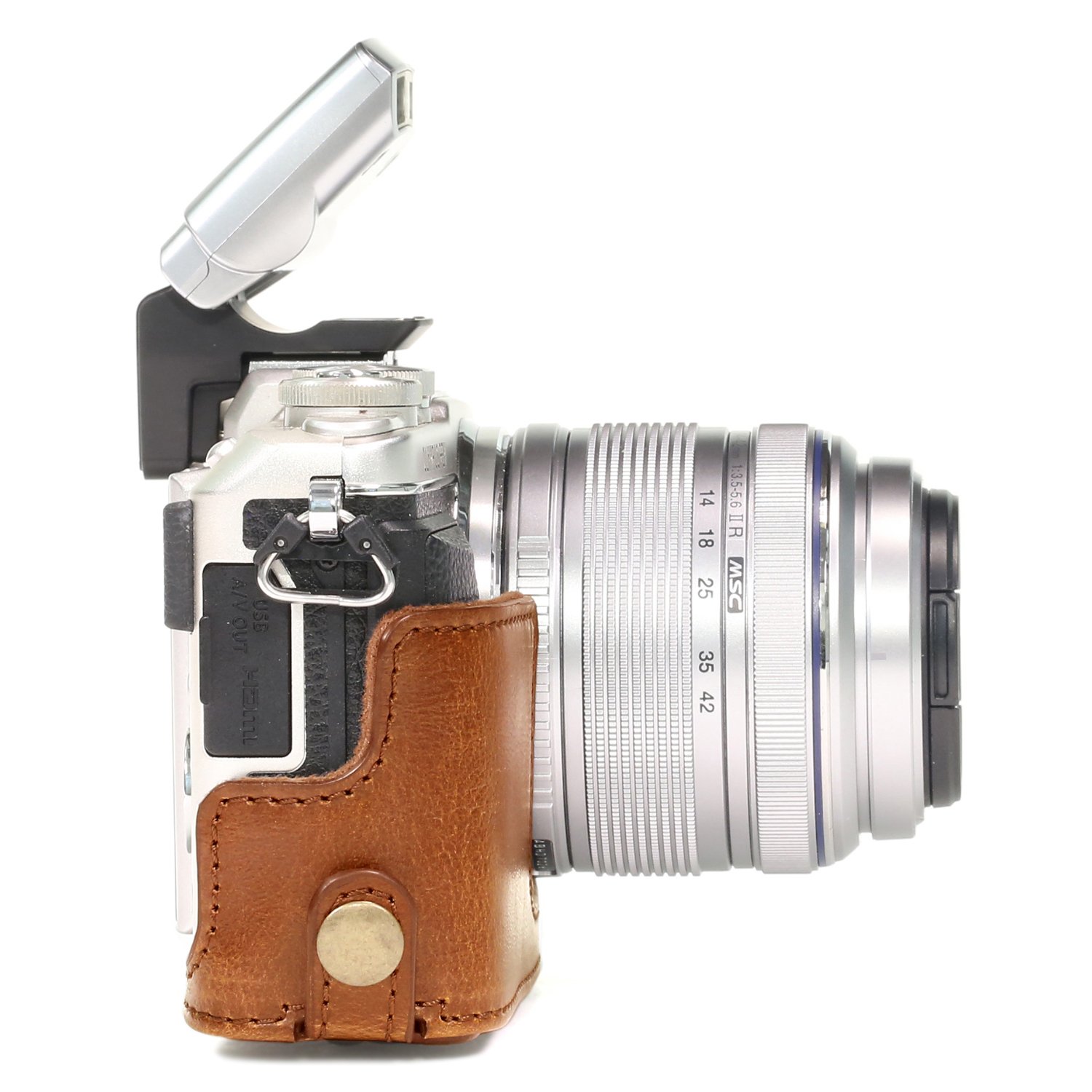 OLYMPUS オリンパス E-PL8 [ケース付き] Amazon.com : Megagear Olympus Pen E-Pl8 Ever Ready Leather Camera