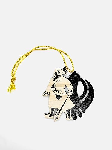 Miniatura 7 de Baba Deep Singh ji Khanda Fusion - Accesorio de madera para automóvil, adorno colgante para espejo retrovisor, decoración sij punjabi