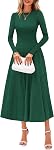 PRETTYGARDEN Robe de Chandail Femme 2026 manches longues Élégante tricot A Ligne Automne Mariage Invité Cocktail Midi Robes d'hiver