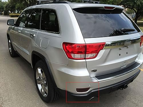 Miniatura 4 de Xotic Tech - 2 luces reflectoras de parachoques trasero de lente ahumada, compatible con Jeep Grand Cherokee 11-2020 Compass 11-16 o Dodge Journey