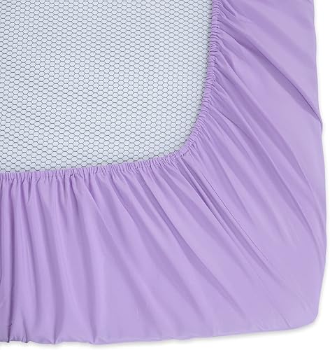 Miniatura 7 de HOMBYS Juego de ropa de cama de terciopelo morado de 4 piezas con sábanas, edredón que brilla en la oscuridad para cama de niños, edredón