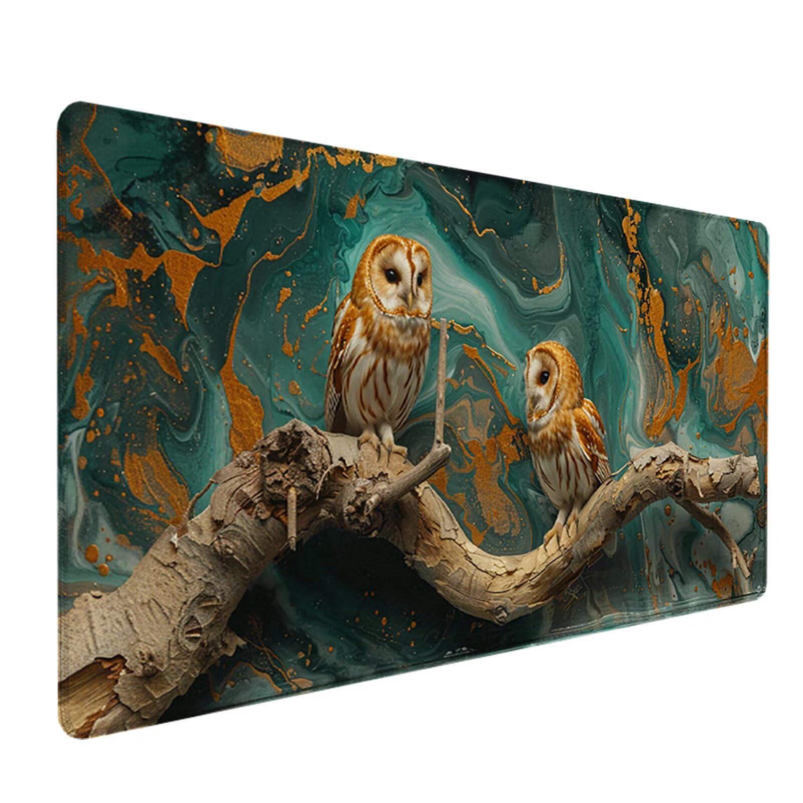 BúHo Alfombrilla Ratón Gaming XXL 1500x800 mm, Alfombrilla Gaming Verde Mousepad con Base de Goma Antideslizante, Impermeable Desk Mat para Teclado y Raton, Accesorios Gaming, Regalos de Hombre 9-D
