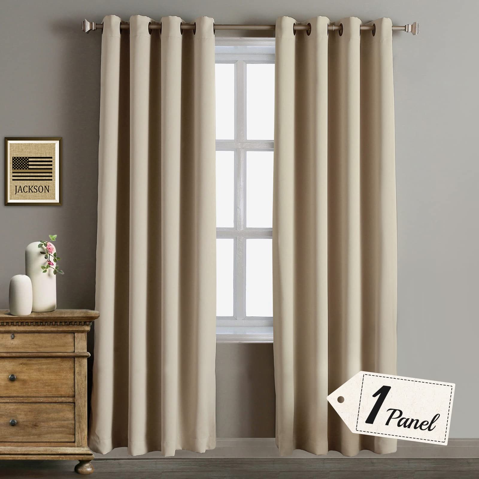 Amazon.com: Rose Home Fashion RHF Function Curtain-Blackout Curtains 96  inch, Bedroom Curtains Blackout Curtain Panels & 96" Curtains, Grommet  Curtains(Biscotti Beige-W52 by L96 Inches) : Home & Kitchen