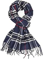 Vista 64 de Veronz – Bufanda de invierno de cachemira, clásica, suave Came (Camel Plaid)