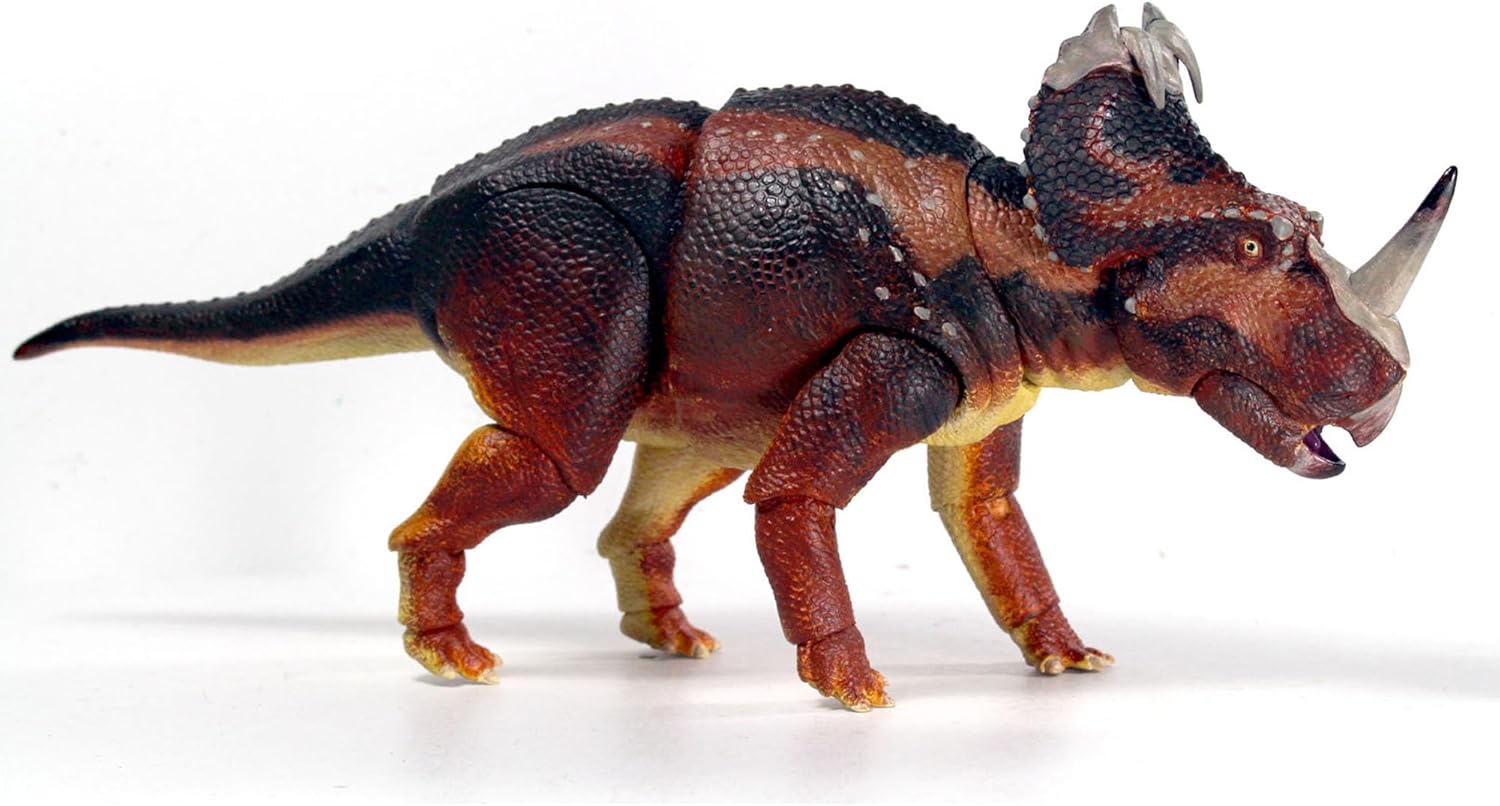 Centrosaurus Apertus Juvenile - 1/18th Scale Dinosaur Action Figure - 10" Articulated Collectible Miniature, Hand-Painted