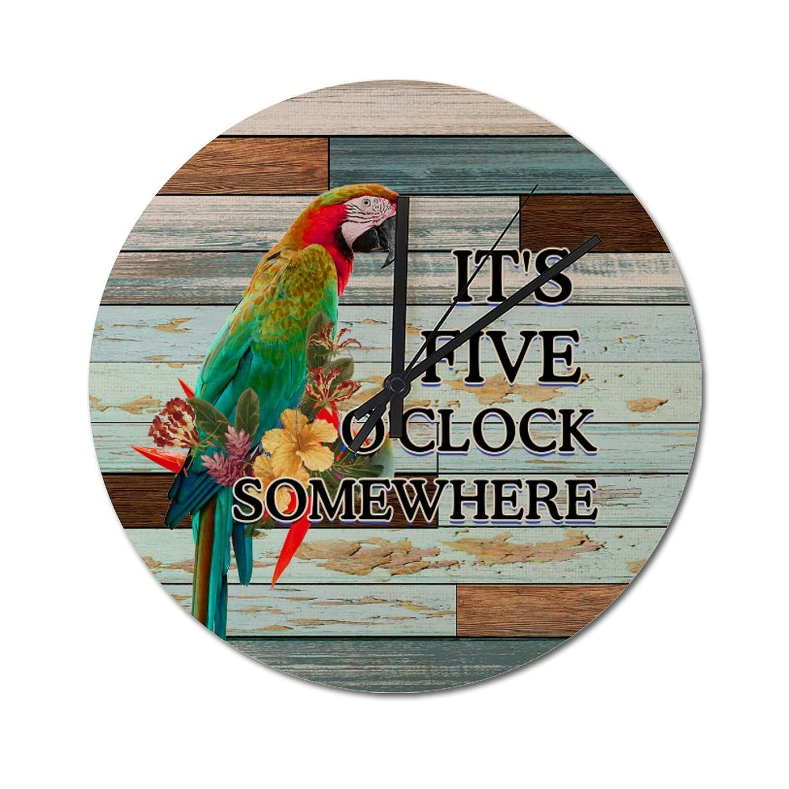 Horloge murale It's Five O'Clock Cadeau fête nuptiale chic