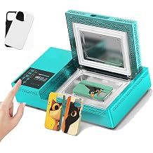 Professional 3D Vacuum Heat Press Machine,Mobile Phone Cases Heat Transfer Machine,3D Printer Phone Case Heat Press Kit,2 Shell 20 Mobile Phone Cases,for All Mobile Phone Cases Models B