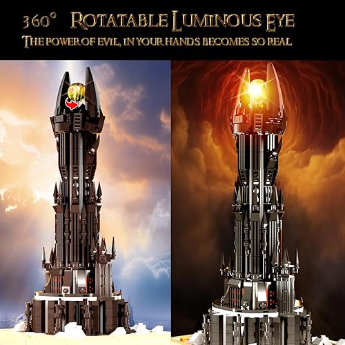 Miniatura 4 de Juego de construcción de castillo de señor brillante, 969 piezas compatibles con Lego, juguete de regalo STEM LOTR para niños y niñas, modelo de