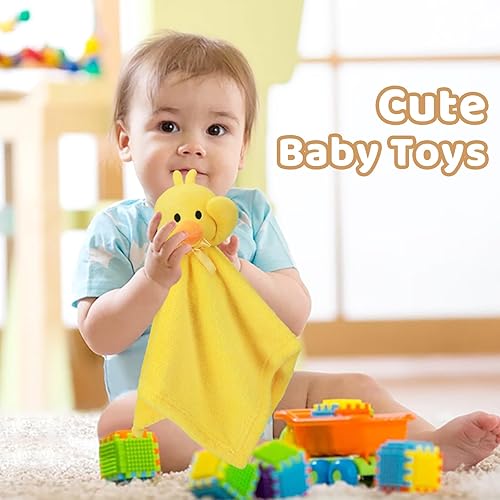 Miniatura 4 de Pro Goleem - Manta de seguridad de pato, bonita y suave, unisex, regalo para bebés recién nacidos, manta para acurrucarse, juguete de peluche, color
