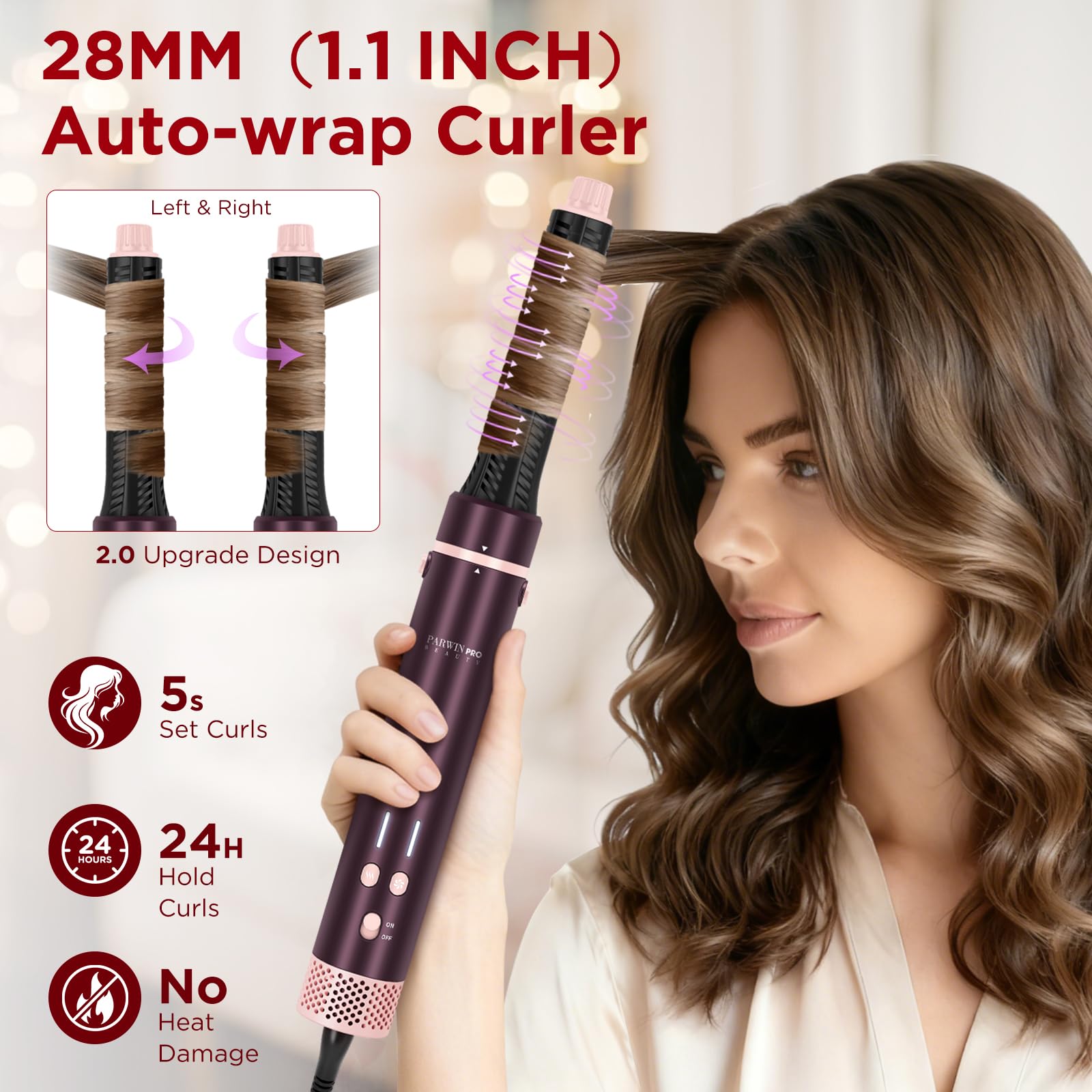 6 w 1Airstyler z lokówką do włosów, suszarka do włosów, ekskluzywne opakowanie