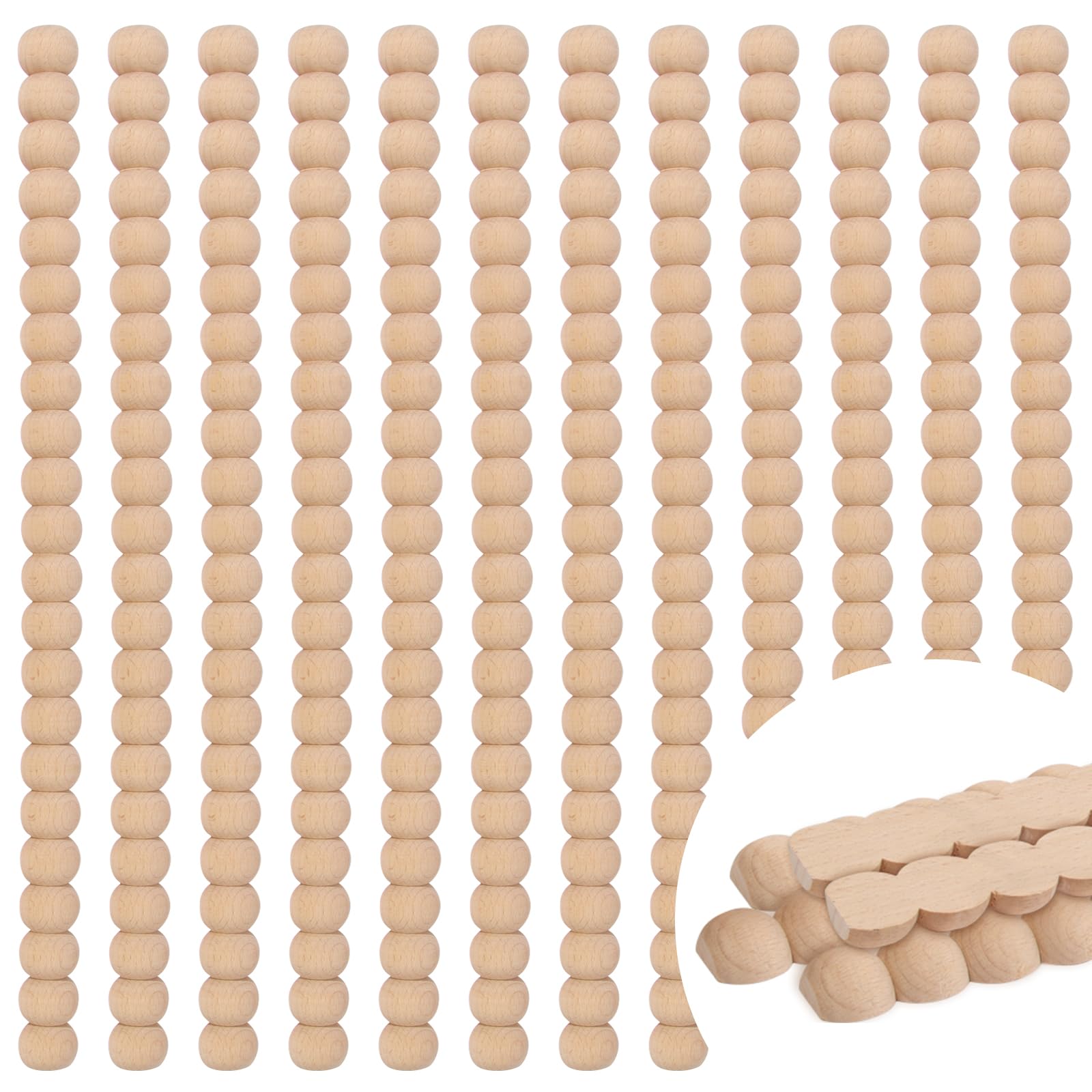 Millsten beaded wood trim molding