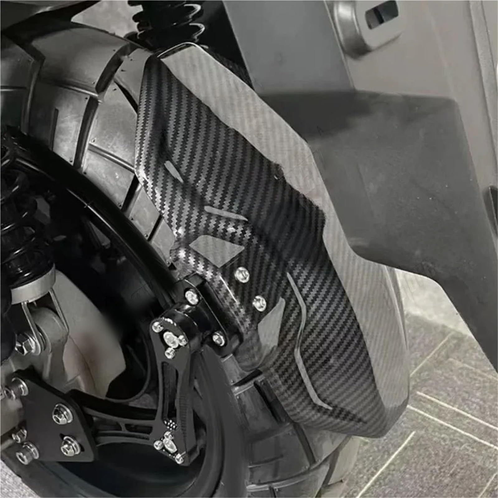 Per QJMoto MTX125 125MTX MTX 125 Parafango Posteriore In Alluminio Moto Parafanghi Stampati In Fibra Di Carbonio