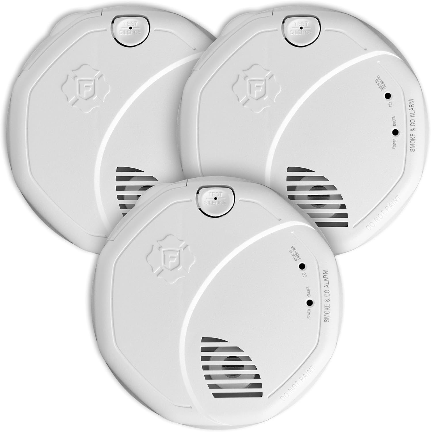 First Alert SMCO100 Battery-Operated Combination Smoke & Carbon Monoxide Alarm - 3 Pack 3-Pack Precision Detection SMCO100