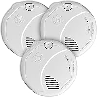 First Alert SMCO100 Battery-Operated Smoke & Carbon Monoxide Detector Alarm - 3 Pack, Precision Detection