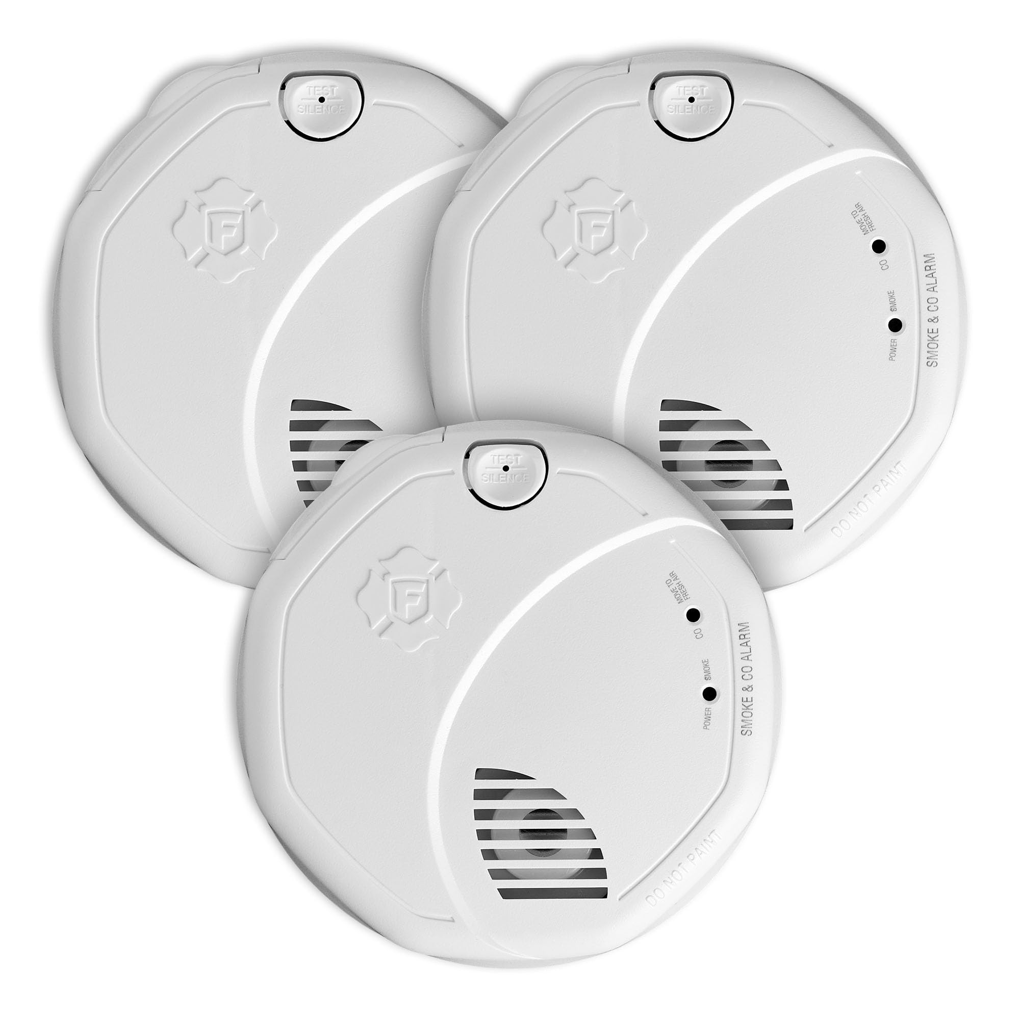 First Alert SMCO100 Battery-Operated Combination Smoke & Carbon Monoxide Alarm - 3 Pack