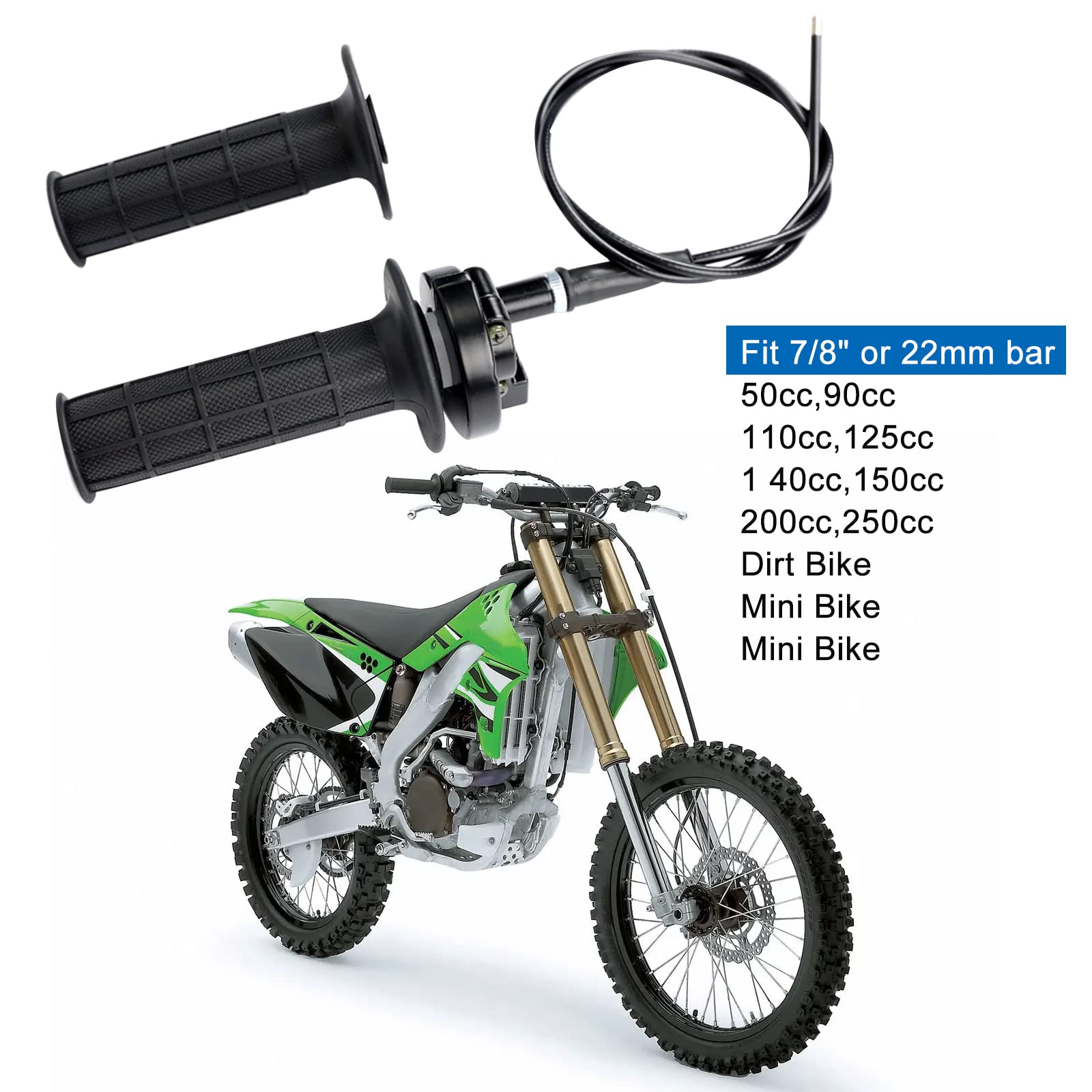 48" Long Throttle Cable Kit For Coleman CT200U Trail 200 Mini Bike - Black 7 thumbnail image
