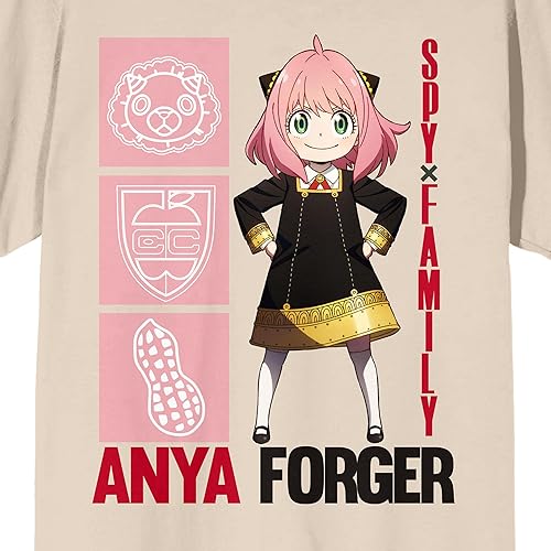 Miniatura 2 de Spy X Family Anya Forger Icons - Camiseta de manga corta con cuello redondo para adultos