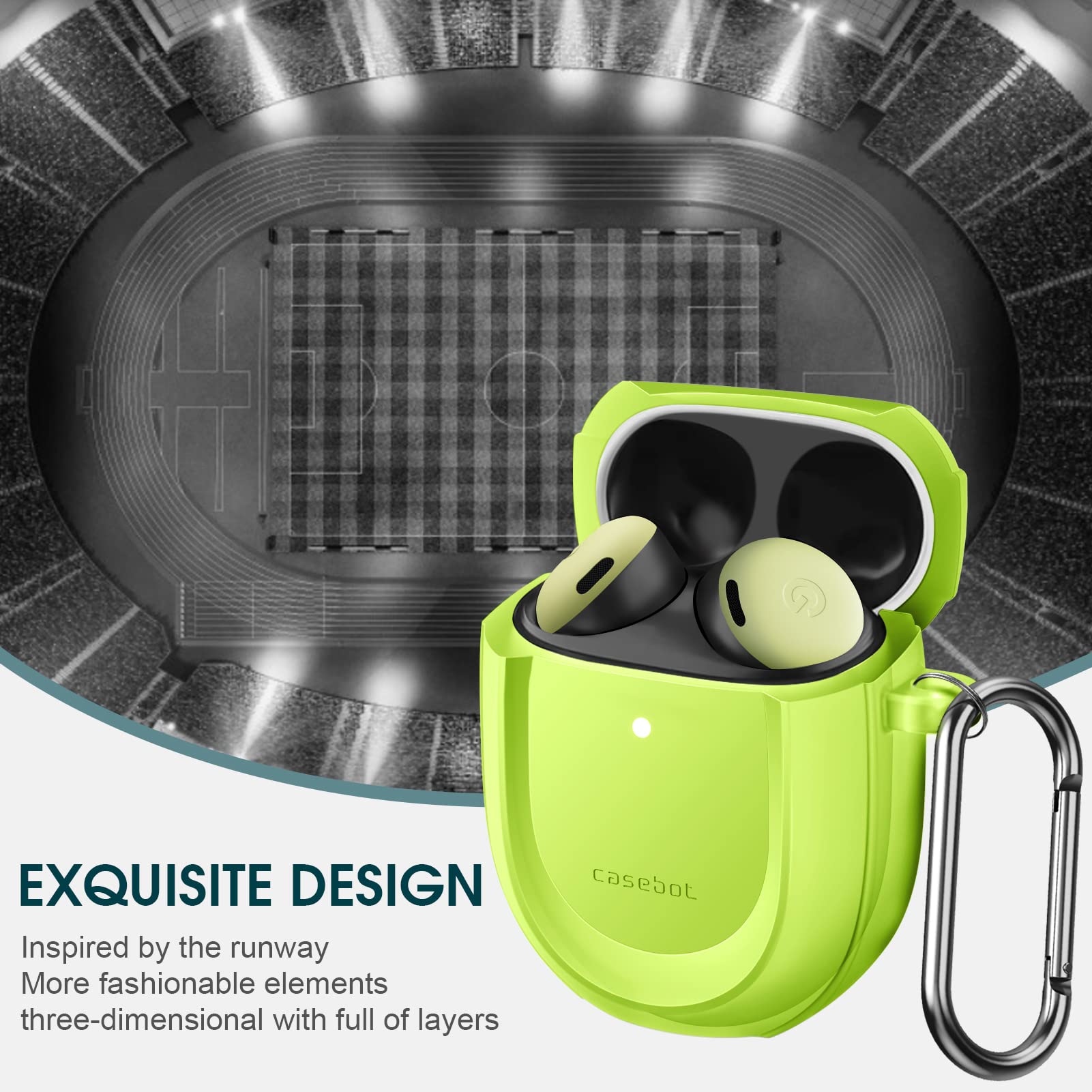 Google Pixel Buds Pro 2 ケース付き Amazon | CaseBot ケースカバー Google Pixel Buds Pro 2 (2024