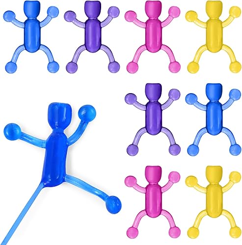 NUOBESTY Juguete adhesivo para la pared, 30 unidades, elástico, flexible, para hombre, para aliviar el estrés y el alivio del estrés y el alivio del