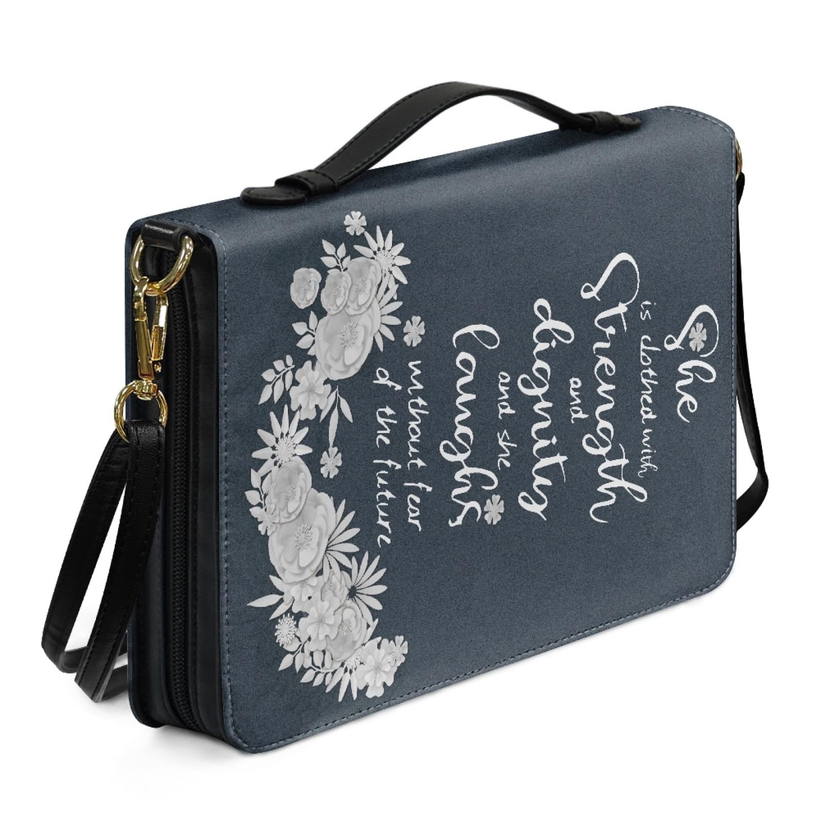 Personalisiertes Bibelcover Für Frauen & Männer - Bibeltasche Mit Initialen & Lesebändchen