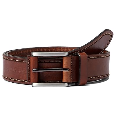 Johnston & Murphy Laser Top Stitch Belt Men