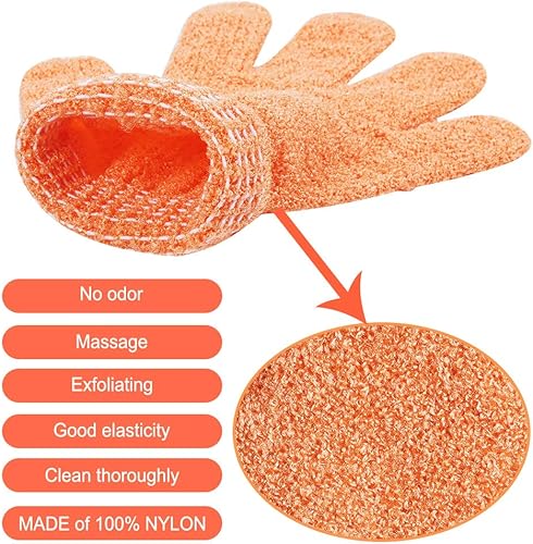 Miniatura 6 de 16 guantes de ducha exfoliantes, guantes de baño exfoliantes de doble cara, limpieza profunda, piel muerta para spa, masaje, belleza, ducha