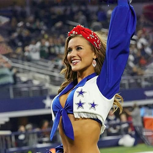 Miniatura 4 de Diadema de fútbol de moda para mujer, con diamantes de imitación de perlas, diadema anudada para niña, diadema ancha y bonita a la moda, banda