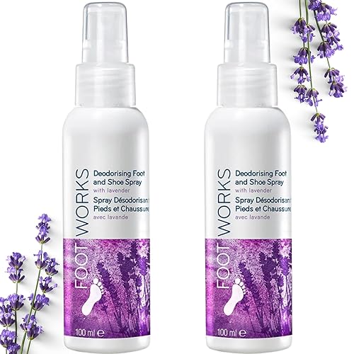 Spray para pies y zapatos con lavanda, antiolor, juego de 2 piezas