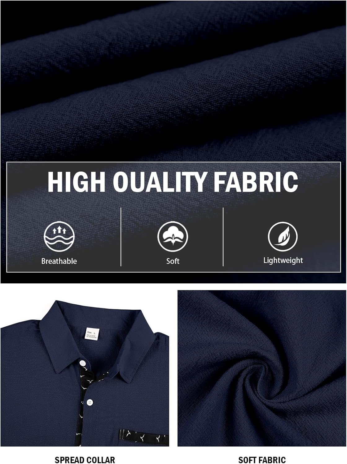 Men's Linen Shirts Short Sleeve Casual Shirts Button Down Shirt for Men Beach Summer Wedding Shirt - Image 6