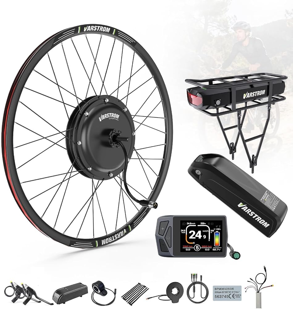 48V-1OOOW-15OOW Kit Conversion Velo Electrique, 27,5" 29" Avant/Arrière