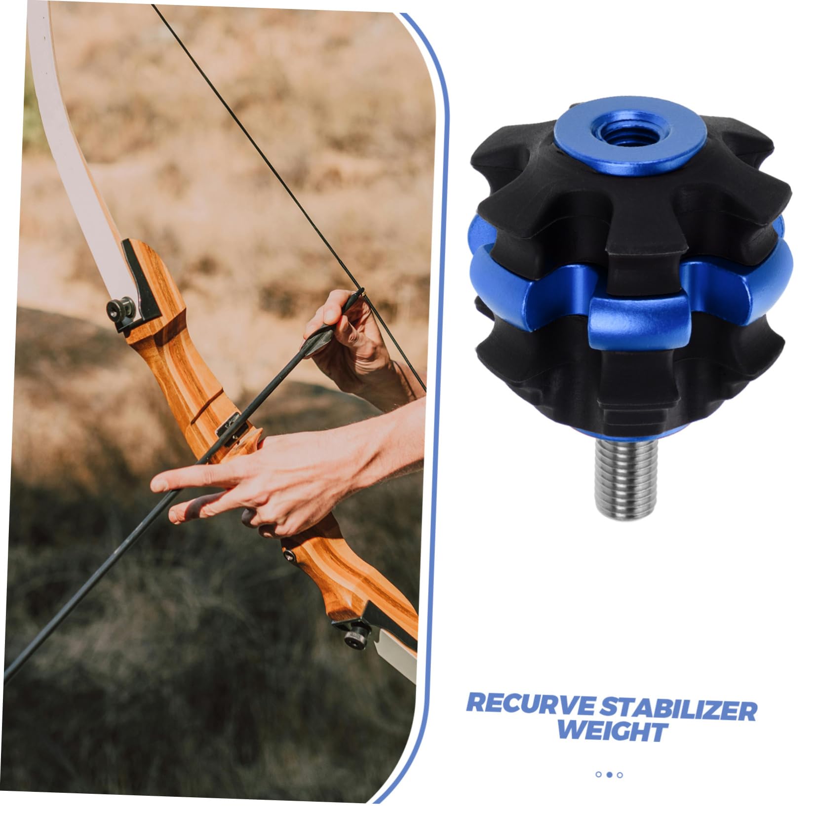 BESTonZON Ammortizzatore per tiro con l' dello stabilizzatore per tiro con l' Fornitura Raccordo di Prua Accessorio per tiro con l' Gomma da Cancellare Rosso
