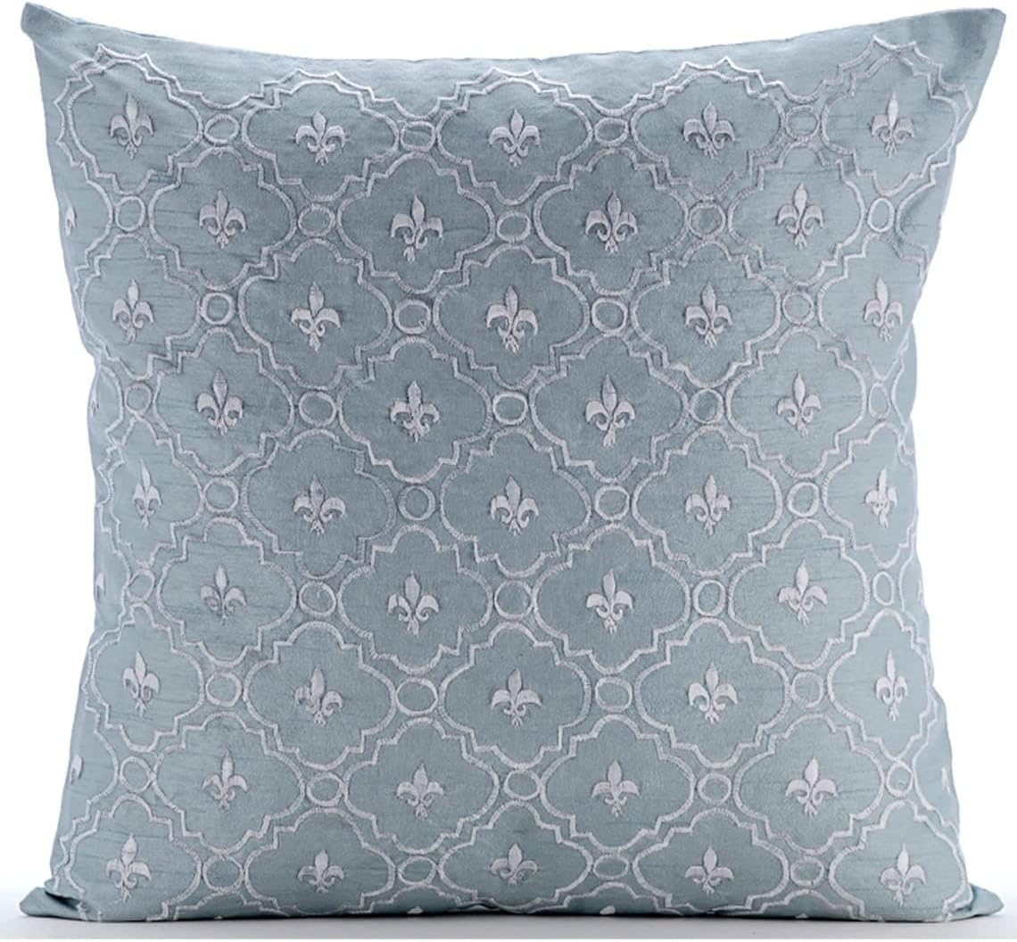 The HomeCentric Azzurro 45x45 cm Art Silk Federa x Lettino