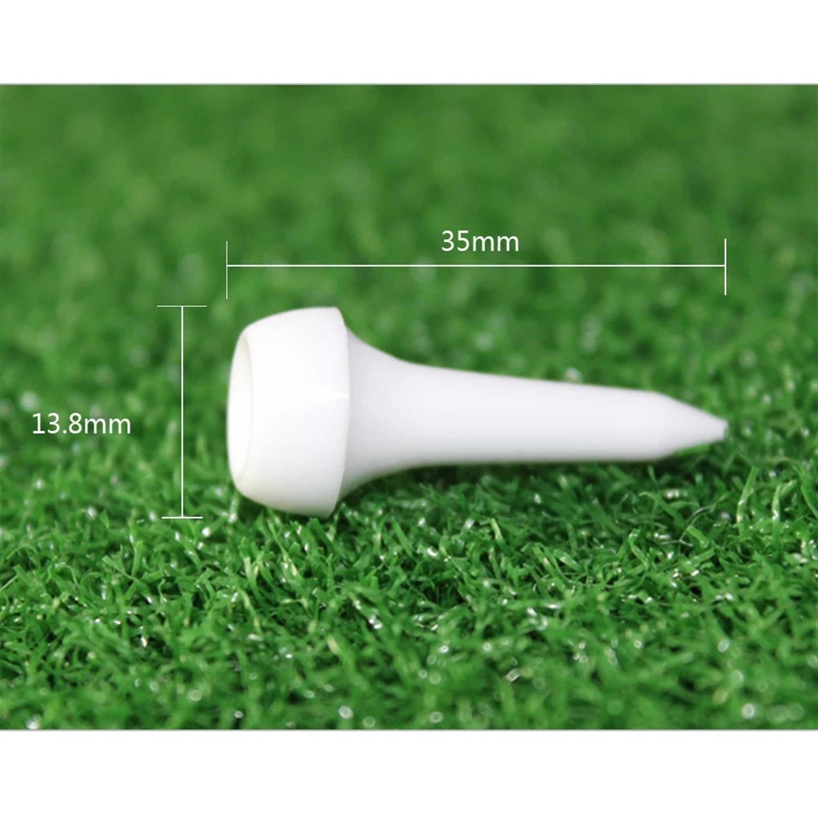 Golf Tee 50 Teile/Satz Golf-Tee Ball Nagel Golf Weiß Kunststoff Tees Set Golf Ball Nägel Training Aids Bälle Standing Sticks FüR Einen Idealen Abschlag