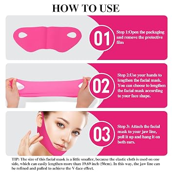 Collagen V line lifting Mask Double Chin Reducer 5PCS Slimming Firming Moisturizing Skincare Face Mask