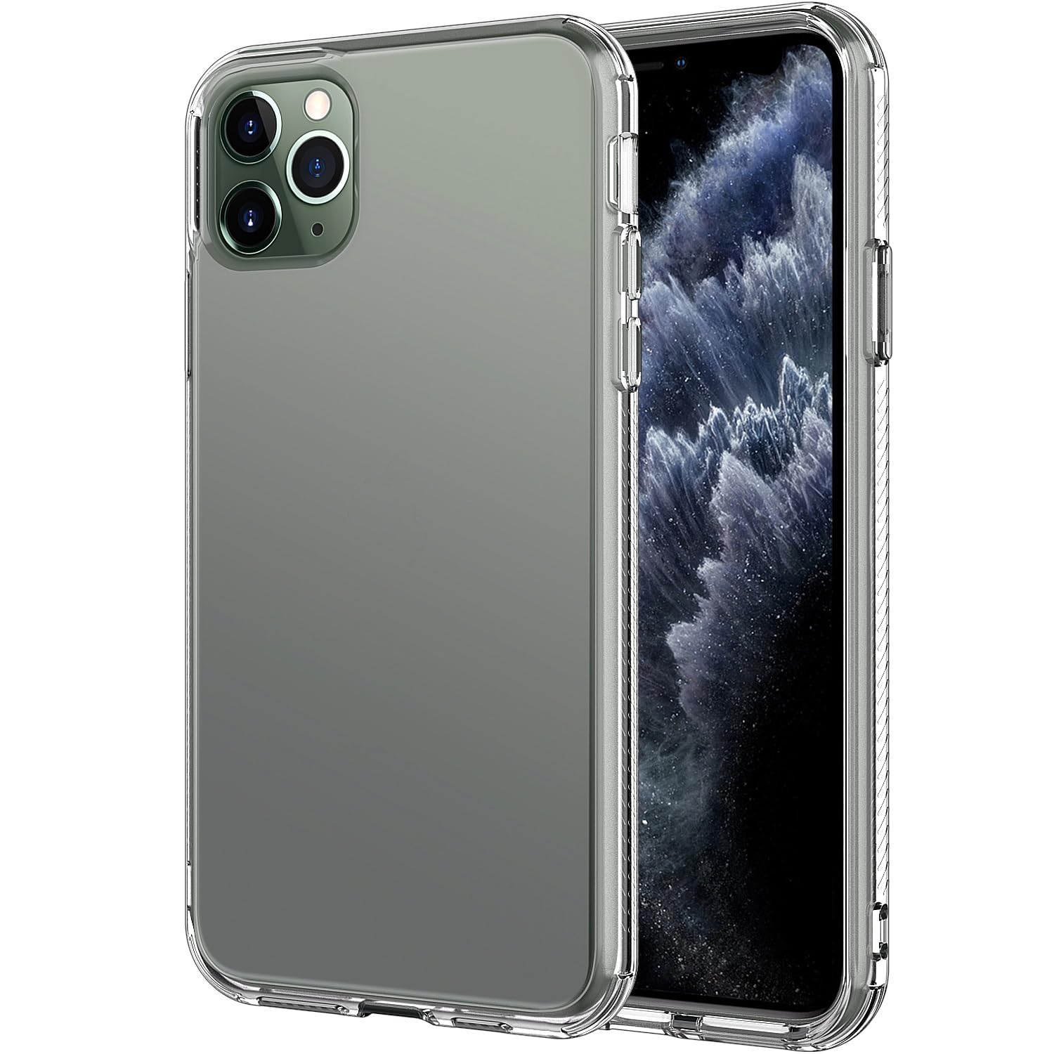 Coque antichoc iPhone 11 Pro Max transparente en TPU souple dos renforcé fin