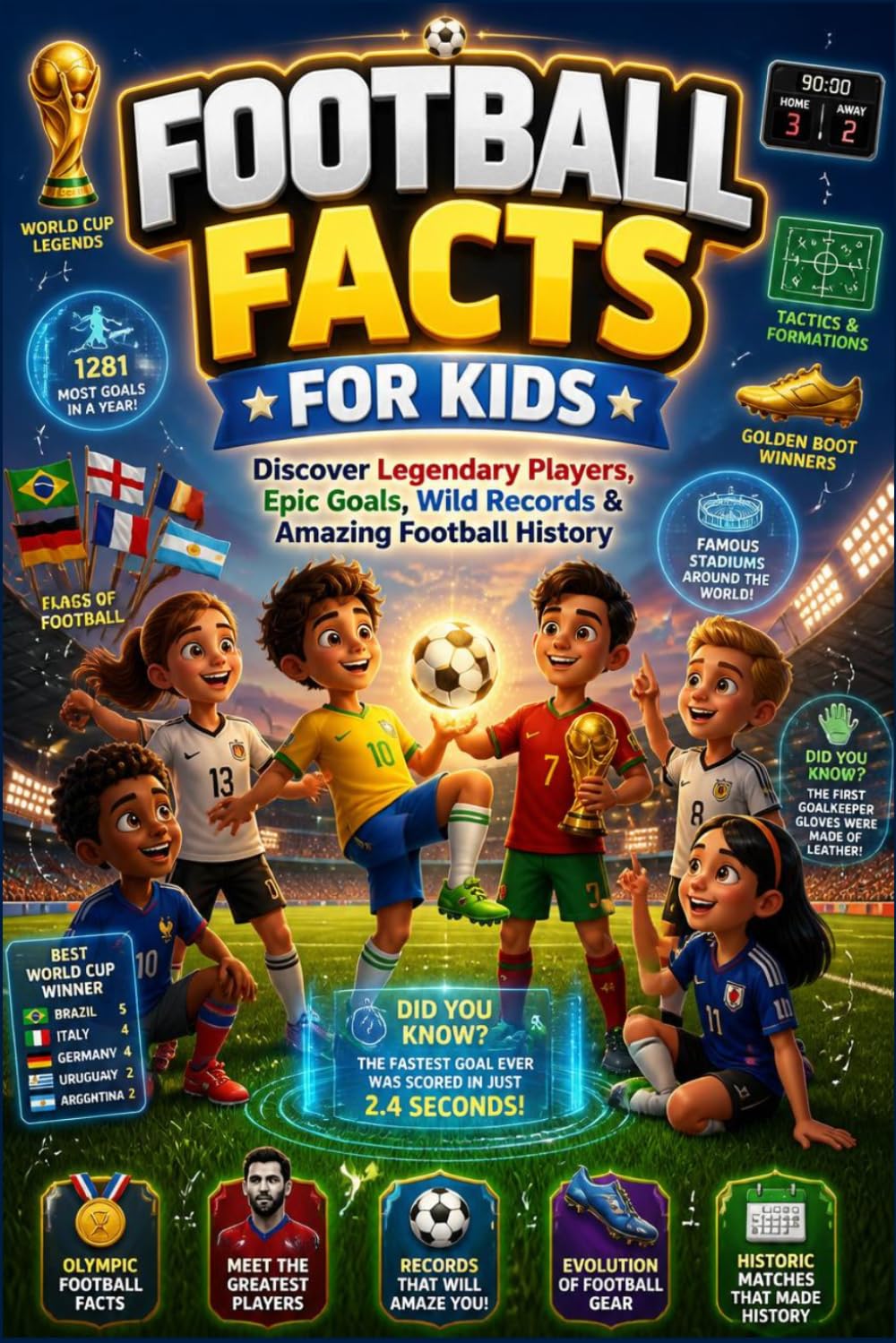 Football Facts For Kids: 500+ Fun Soccer Facts About Legendary Players, Records, Teams, Tournament and more!