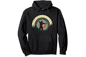 Vintage Archer Bow and Arrow Lover Wood Hoodie