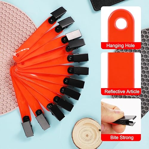 Miniatura 3 de 24 marcadores reflectantes de sendero, 4.06 x 0.51 pulgadas, marcadores de sendero para senderismo para árboles, cinta de marcado de senderos con