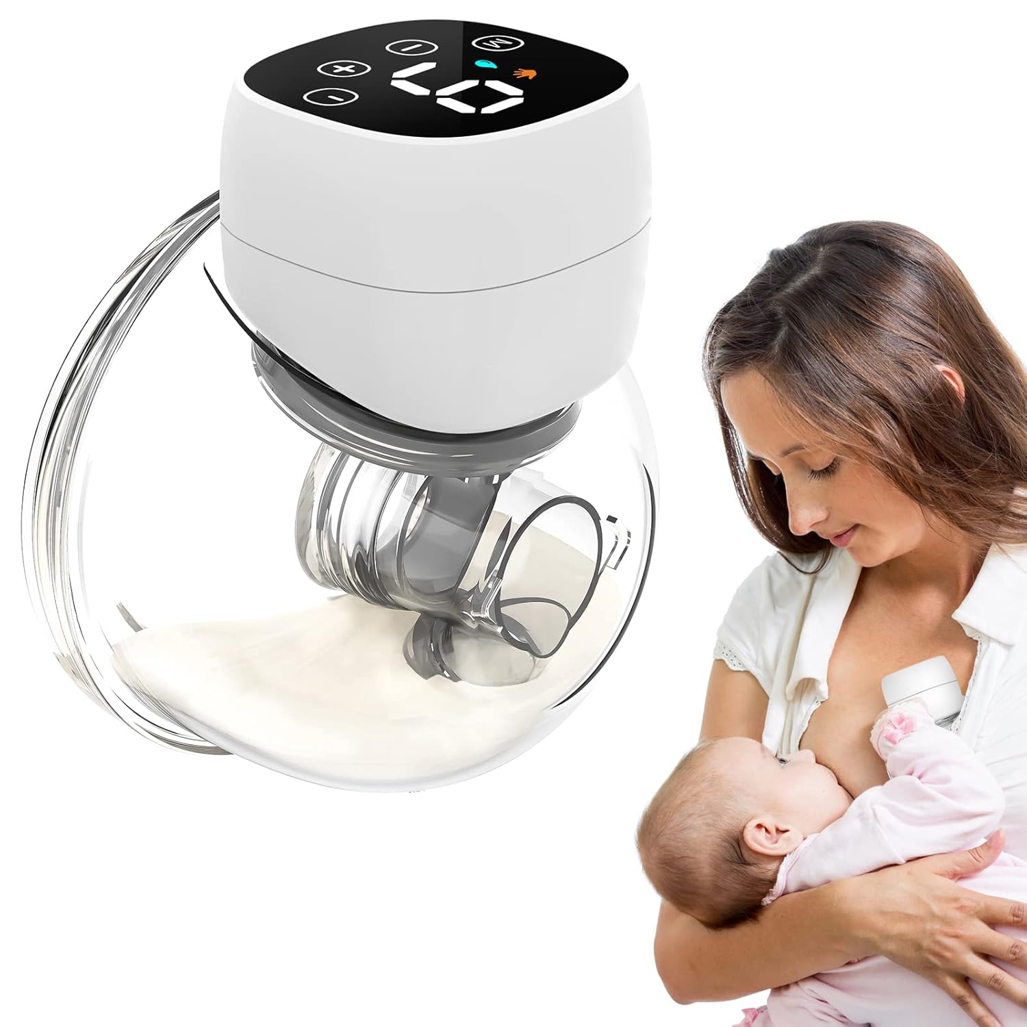Breast Pump, Wearable Breast Pump, Electric HandsFree Breast Pumps