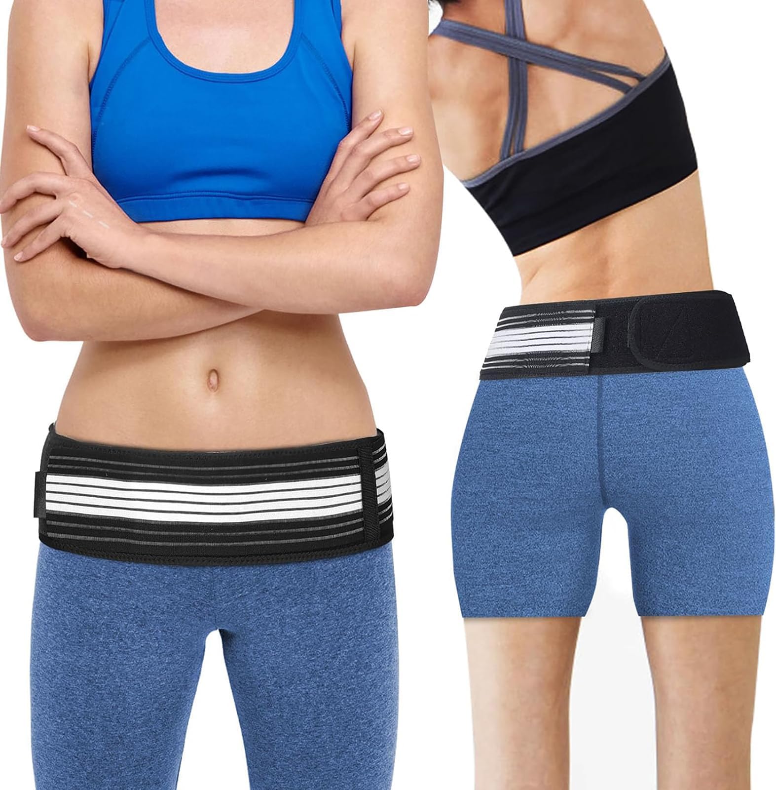 SI Belt for Women-Sacroiliac Belt for Sciatic Pain -Back Support Brace for Lower Back Pain Women Men-Pelvis Lumbar Hip Pain relief