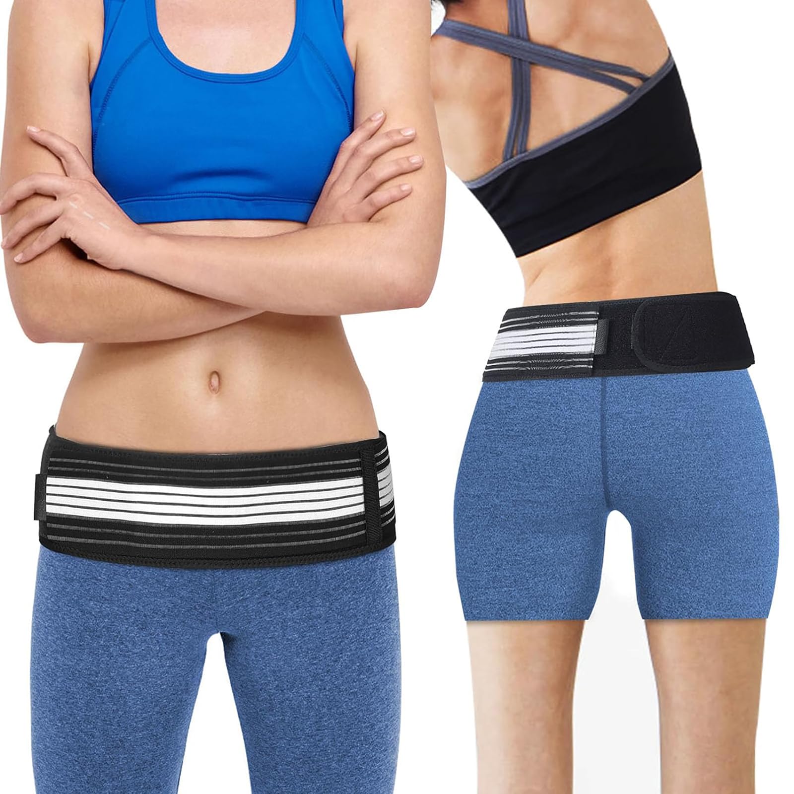 SI Belt for Women-Sacroiliac Belt for Sciatic Pain -Back Support Brace for Lower Back Pain Women Men-Pelvis Lumbar Hip Pain relief