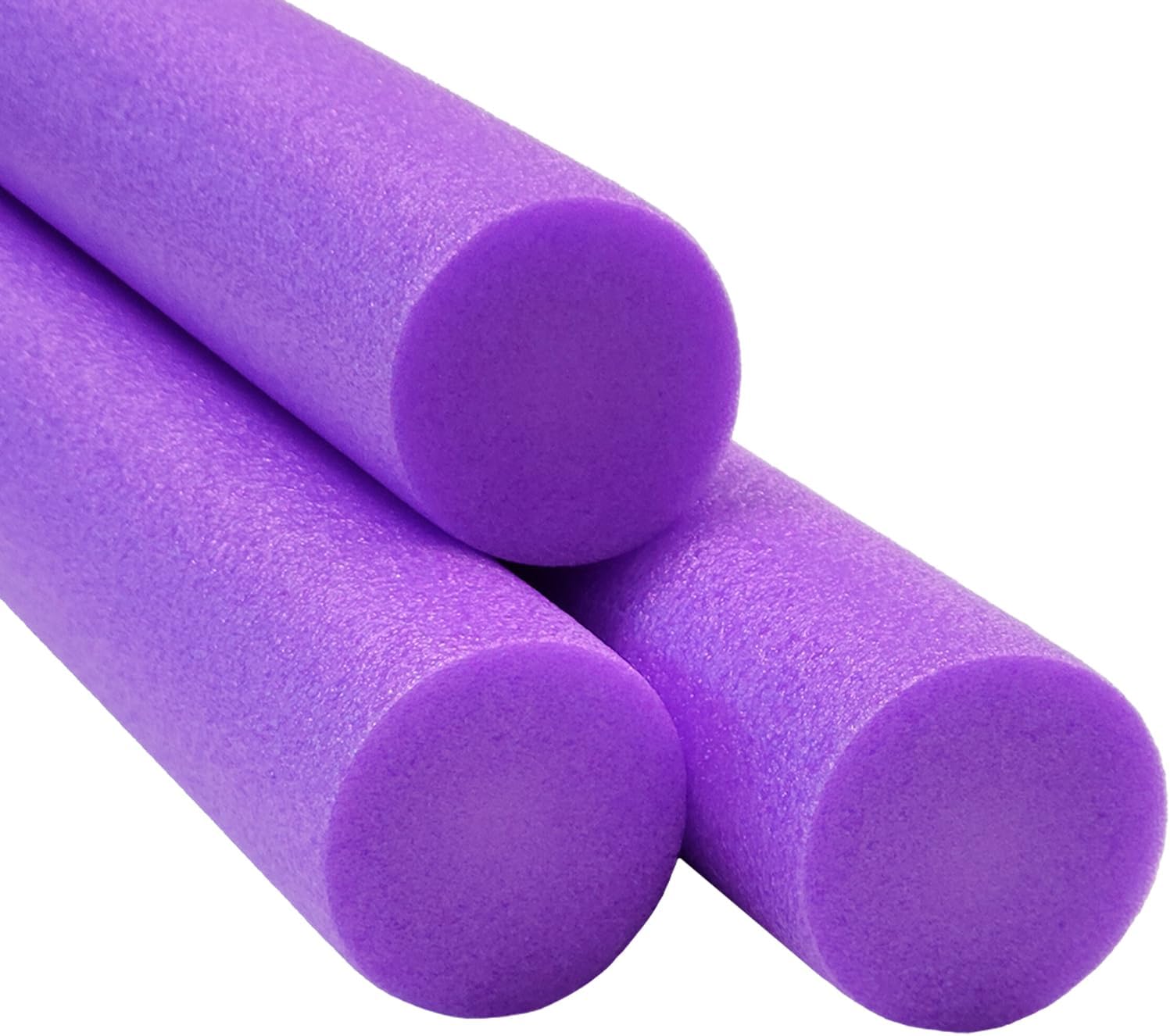 Purple Pool Noodles 52" x 2.5" Inch Swimming Foam Tube, Floating Thick Noodles for Floating, Pool Accessories