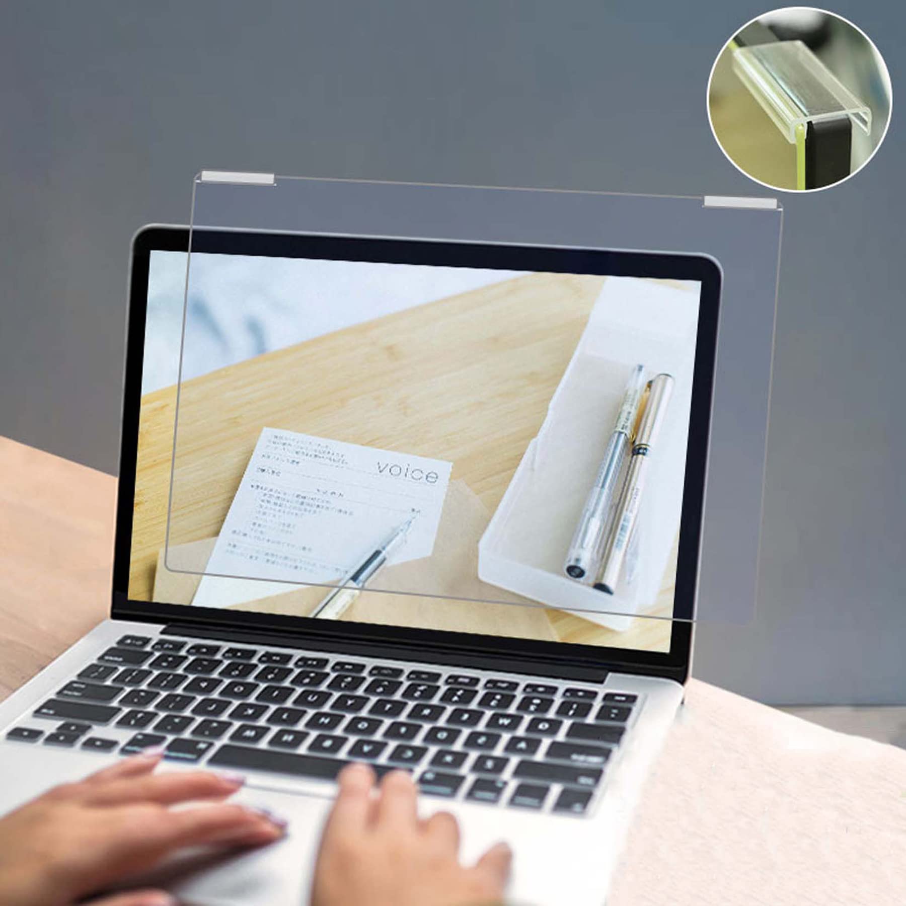 Laptop-Bildschirmschoner, 15,6/17-Zoll-Laptop-Displayschutzfolie, Acryl-Blaulichtfilter for Aufhängen(17 inch)