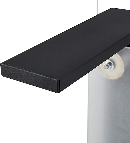 Miniatura 17 de Mesa de centro rectangular de cristal, mesa de té moderna con estante inferior, mesas centrales de 2 niveles para sala de estar, mesa de vidrio