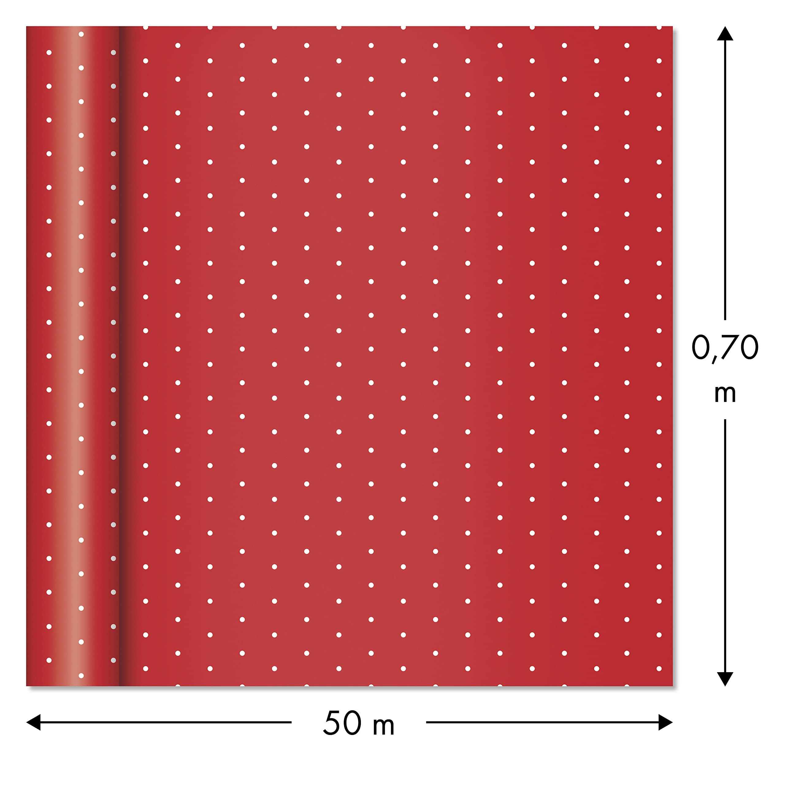 Clairefontaine 201402C rolka papieru prezentowego 60 g 50x70 cm biała