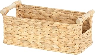Sponsored You’re seeing this ad based on the product’s relevance to your search query.Learn more about this advertisement Ezvsevuo Storage Basket | Basket Storage Braided Made of Water Hyacinth | Storage Baskets with Wooden Handles | Wicker Basket | 30 x 13 x 15 cm