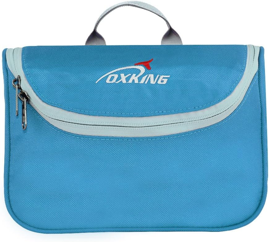 Hanging Toiletry Bag Mens or Ladies Shower Bag Portable and Dry Quick Cosmetics Storage Gym Bag by Oxking(K010836,Sky Blue)