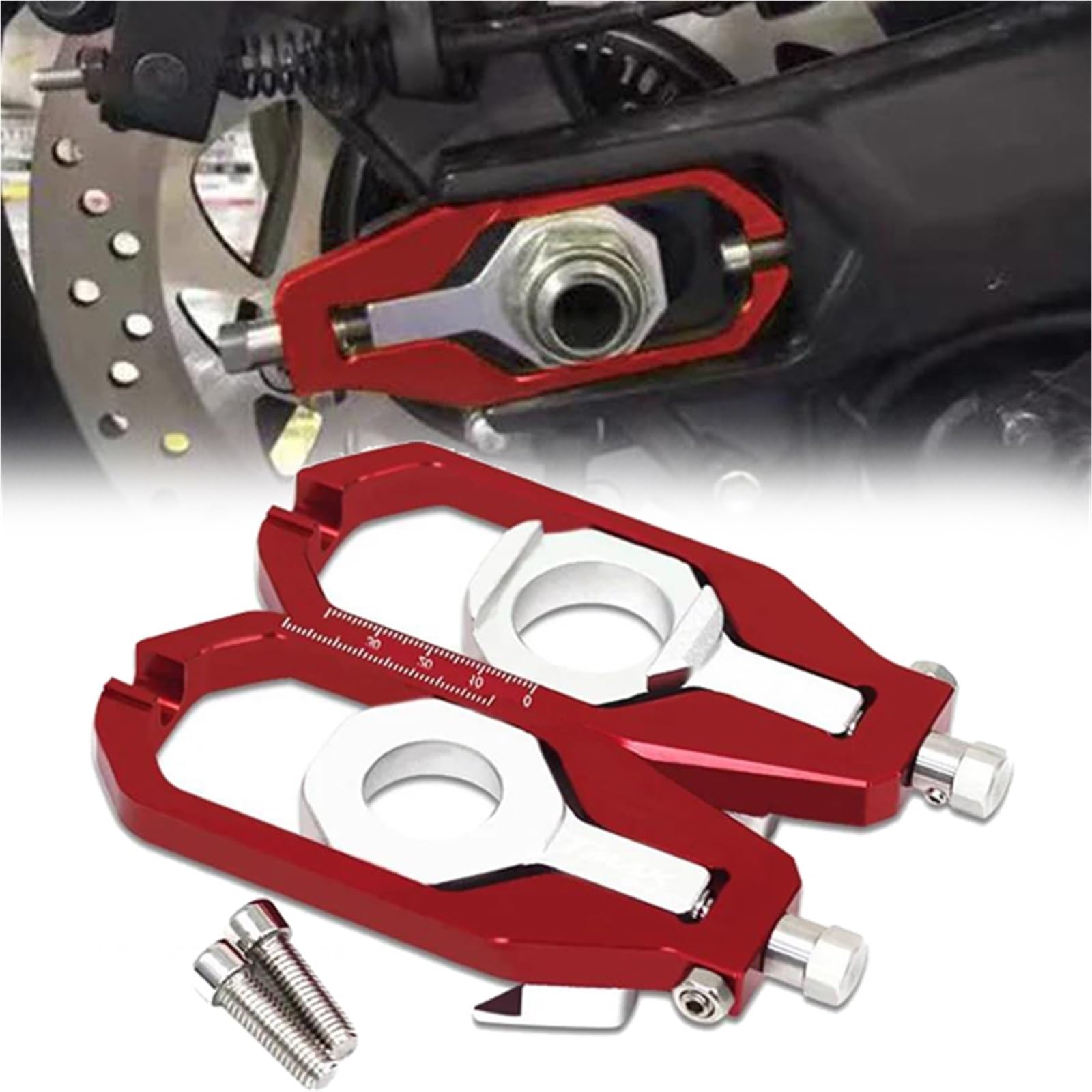 Tmax560 tendeurs de chaîne pour régler facilement l'alignement de la roue arrière