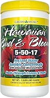 Grow More Hawaiian Bud & Bloom 5-50-17 Urea-Free Fertilizer - Water Soluble Bloom Booster for Orchids, Flowers & Tropical Plants, 1.5 lbs