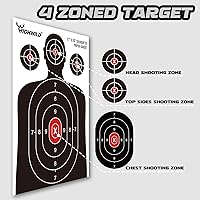 Vista 10 de Highwild Soporte de papel para objetivo de tiro al blanco - 17X25 Pulgadas - Adecuado para pistolas, rifles, armas de aire, armas de balines